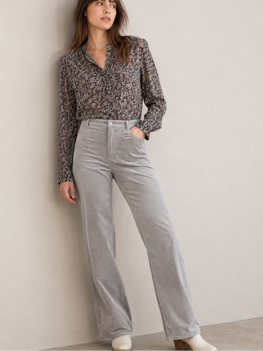 Giorgio Armani Made in Italy Cashmere Blend Corduroy Pants IT 38 US 4